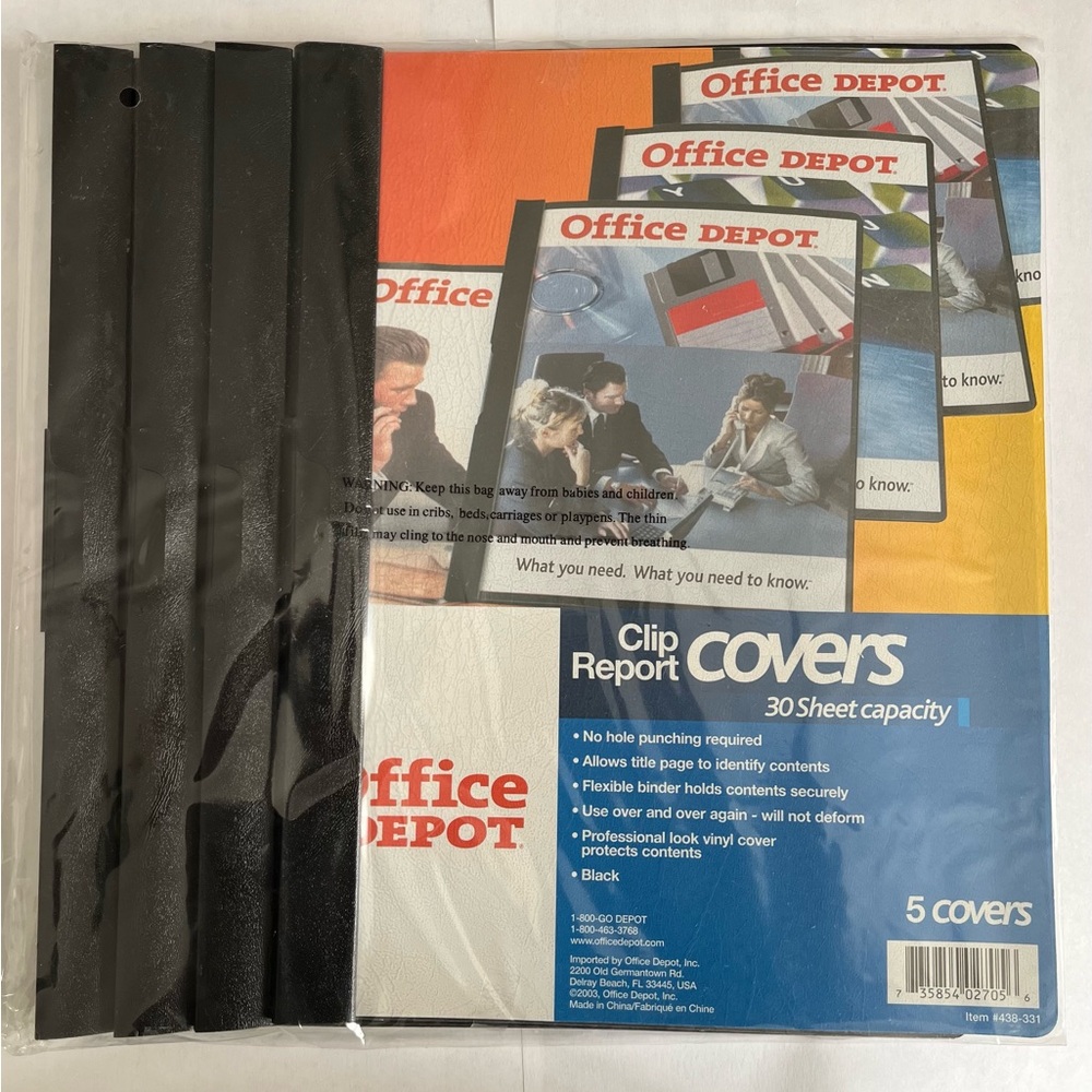 Office Depot Clip Report Covers